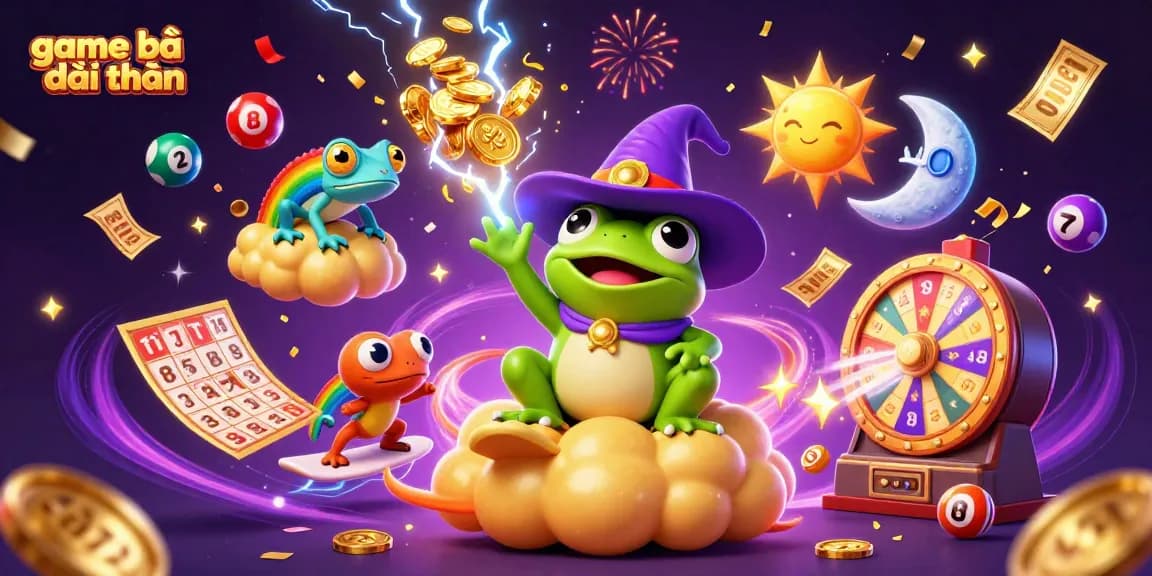 Experience the excitement of game bài đổi thưởng with colorful characters and dynamic casino elements.