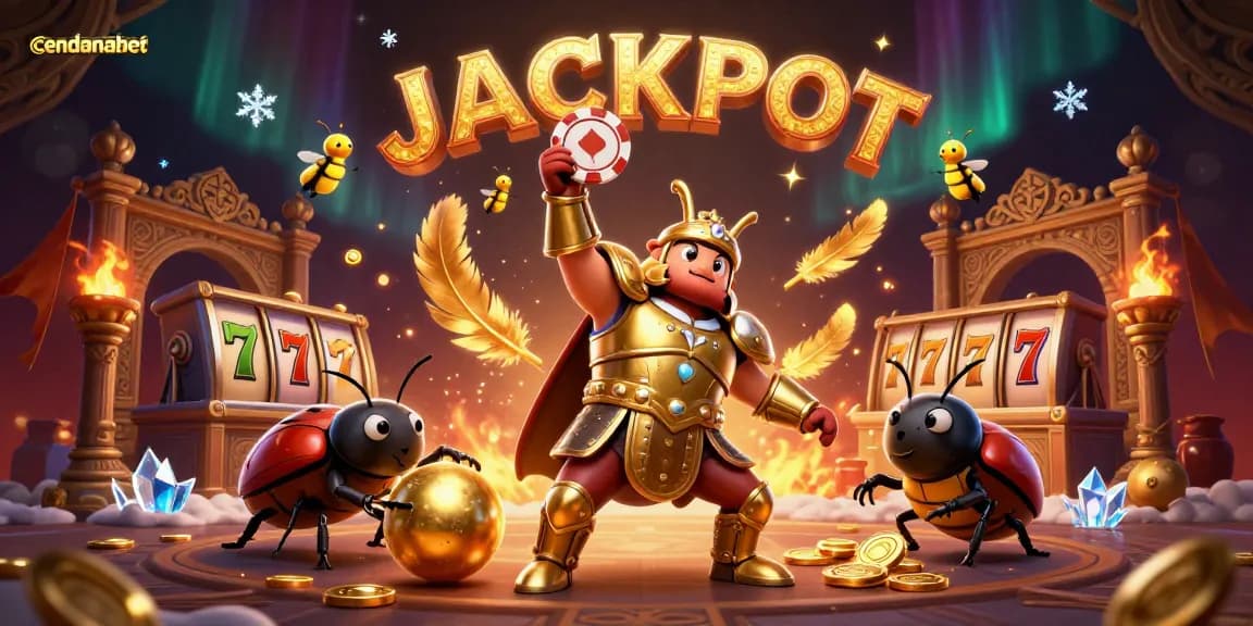 Engage in excitement with Cendanabet, lifting the jackpot in a dynamic gambling scene.