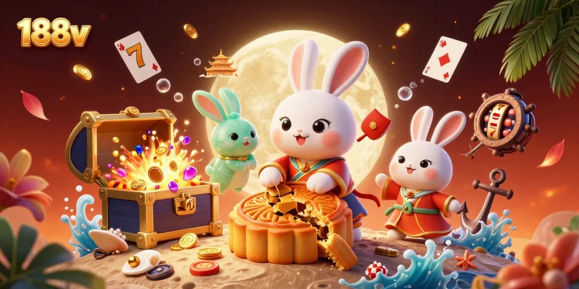 Experience thrilling gameplay at 188v with casino elements and enchanting characters in a vibrant scene.