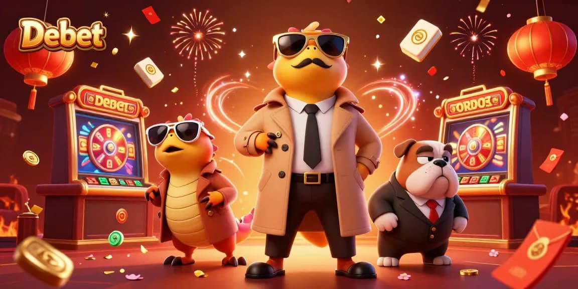 Bet with Debet as raptors in disguise attempt entry to a VIP casino lounge.