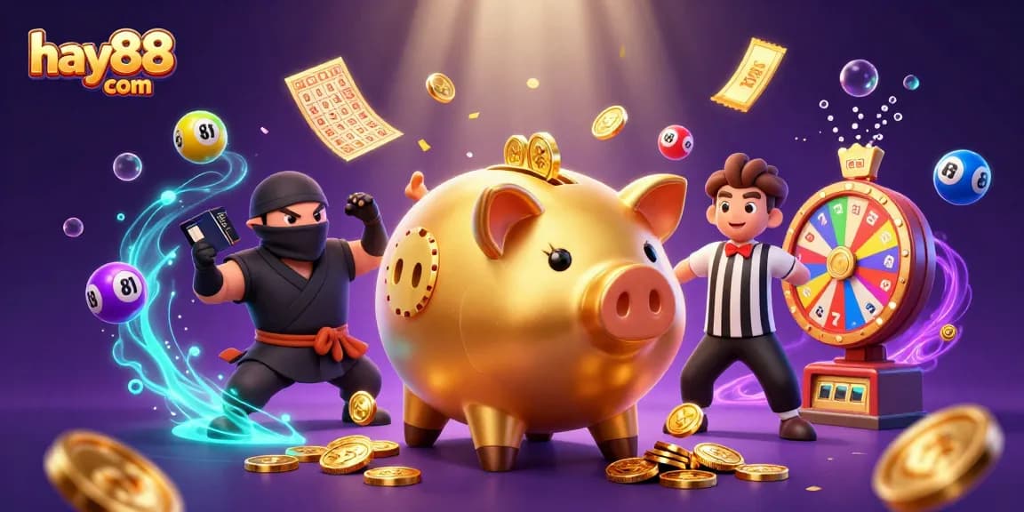 Experience thrilling gaming action with hay88 com, showcasing a vibrant casino scene featuring dynamic characters and elements.