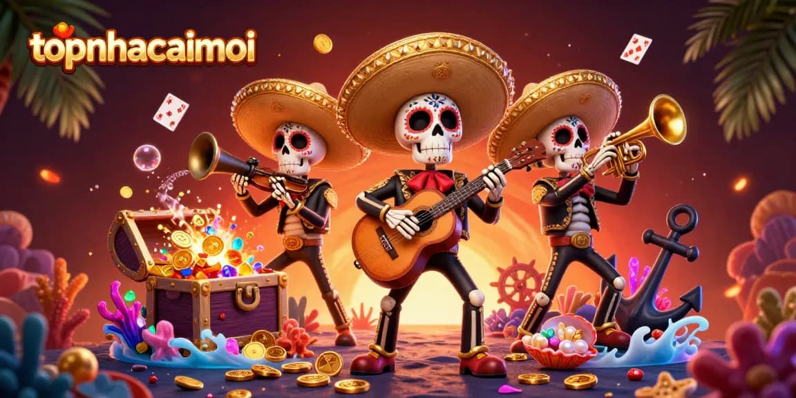 Engage in thrilling gameplay at topnhacaimoi with a vibrant casino-themed illustration.