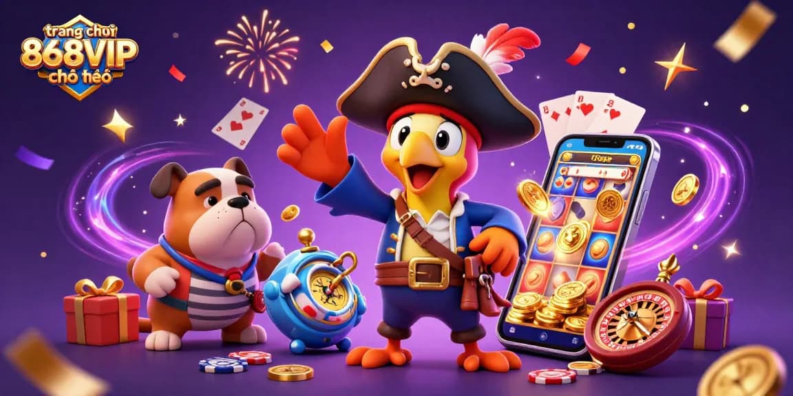 Engage with the excitement of trang chủ 868VIP chính thức featuring lively characters and dynamic gaming elements.