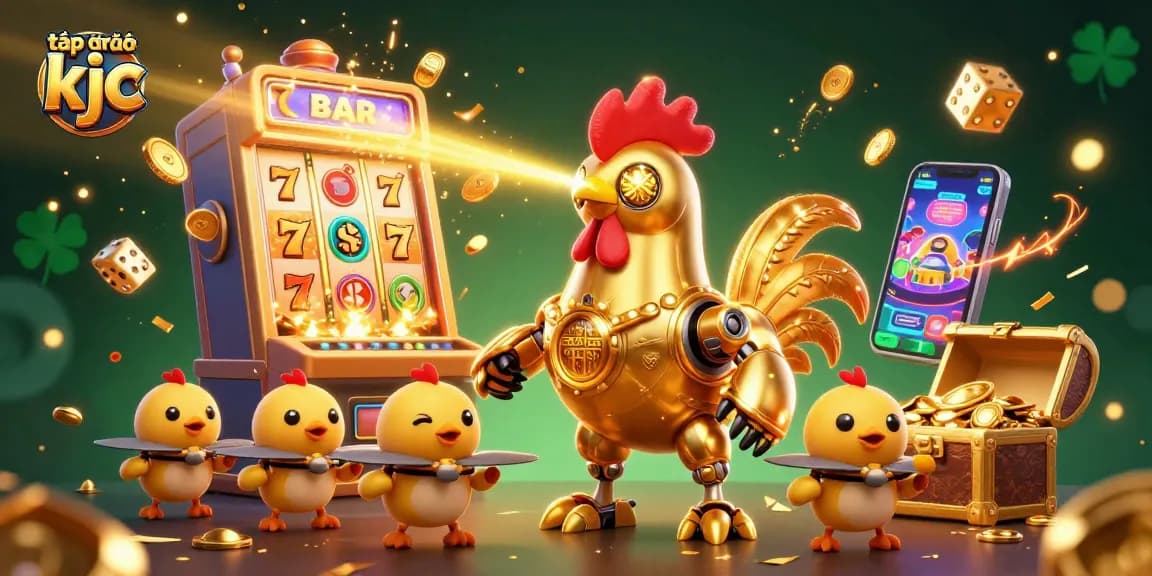 Experience the thrilling atmosphere of tập đoàn kjc with golden slot machines and dynamic action!