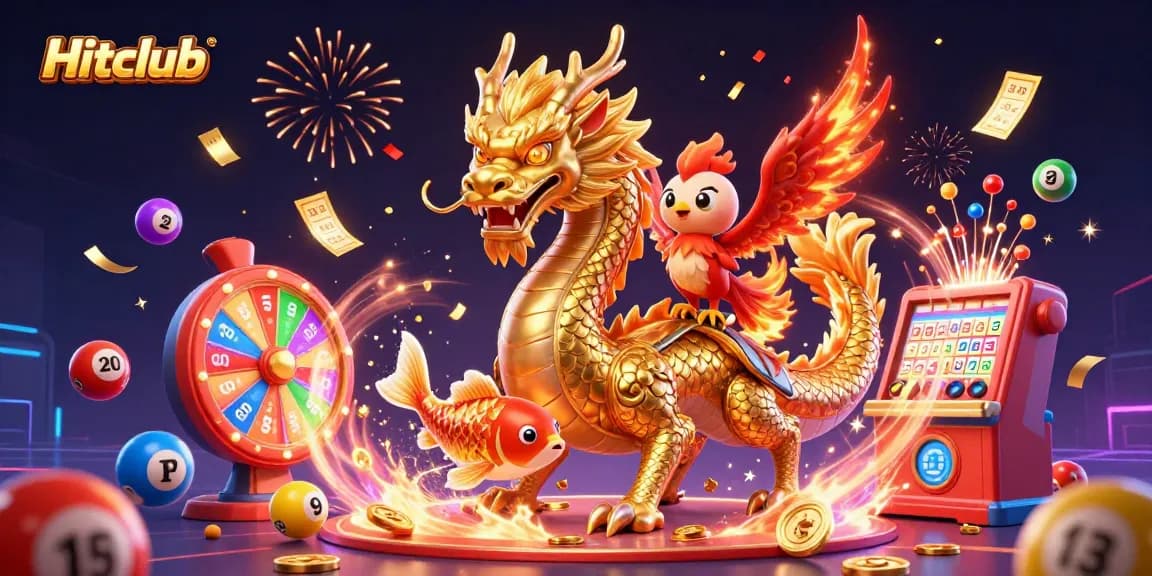 Experience thrilling gameplay at Hitclub with vibrant casino graphics and exciting elements.