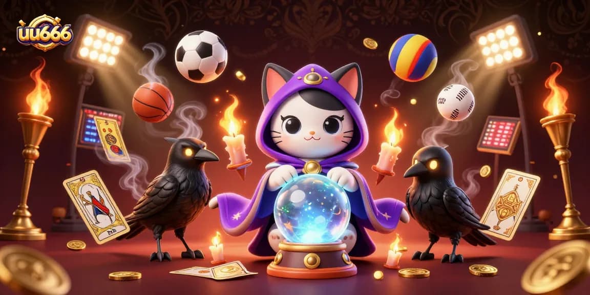 Win big with the enchanting uu666 casino experience, featuring a mystic cat and sports themes.