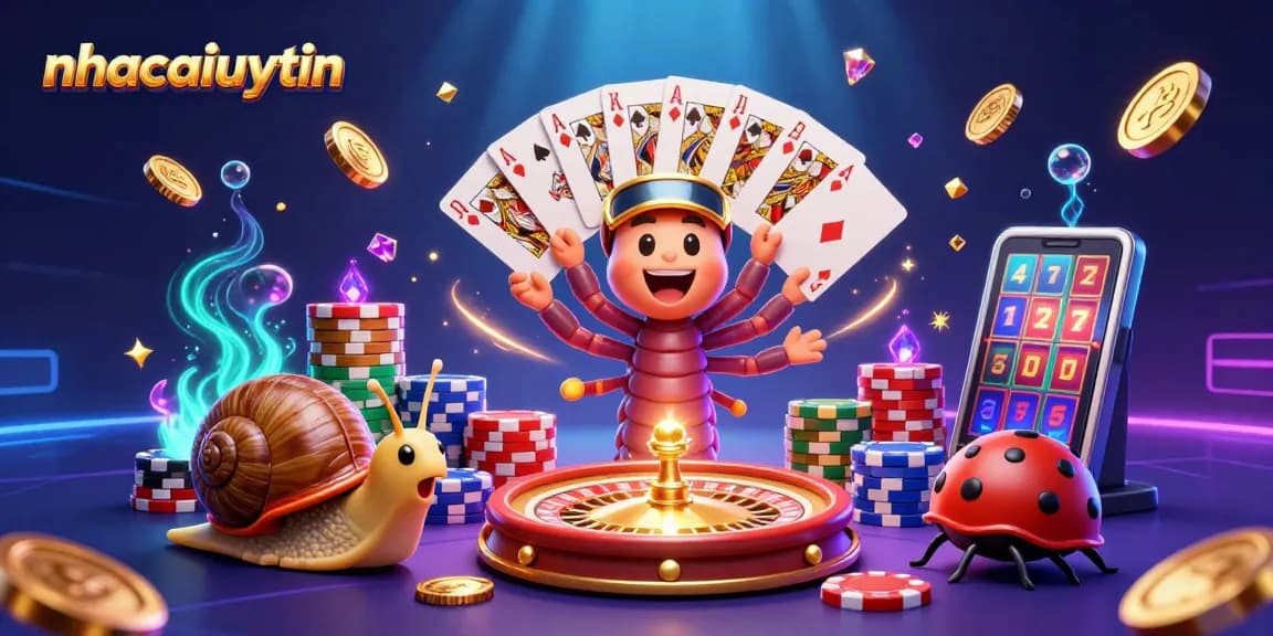 Experience winning excitement with nhacaiuytin's magical casino scene featuring dynamic game elements.