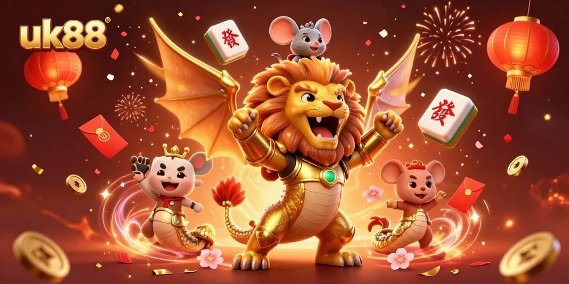 Experience thrilling wins at uk88 with a victorious chimera and lucky gaming elements.