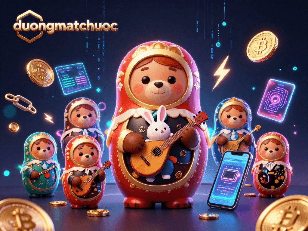 Engage with duongmatchuoc's vibrant casino universe featuring lively bears and crypto elements.