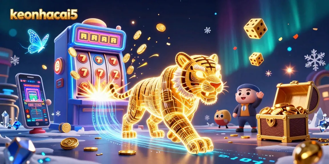 Experience thrilling wins with keonhacai5 in this vibrant casino scene packed with excitement.