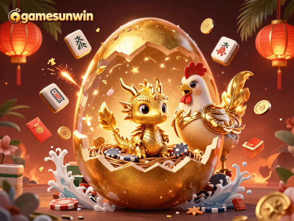 Experience the magic of gamesunwin with gold dragon treasure amidst dynamic casino elements