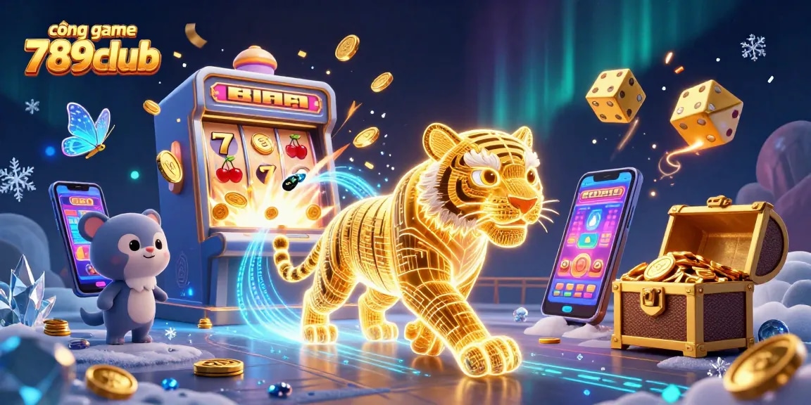 Experience the thrill with cổng game 789club, featuring vibrant casino scenes and exciting rewards.