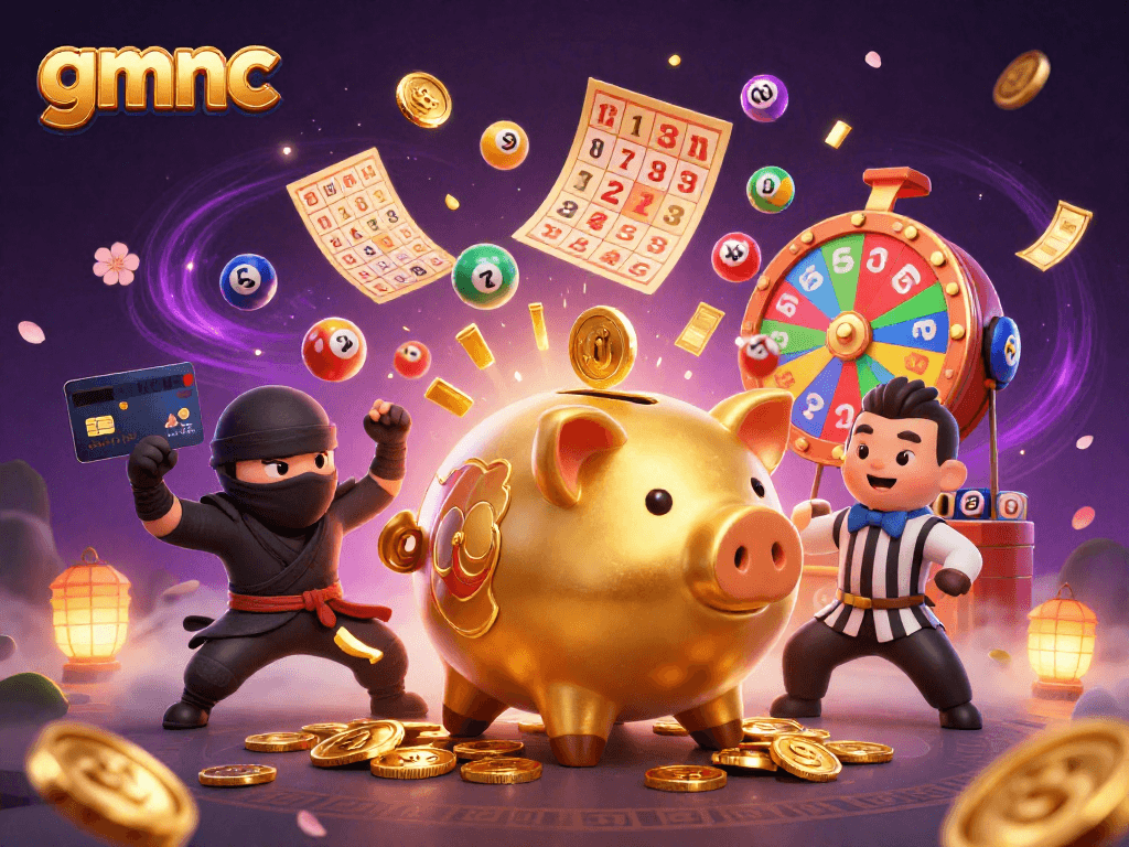Experience exciting gameplay with gmnc featuring a dynamic sumo wrestler amidst vibrant casino elements.