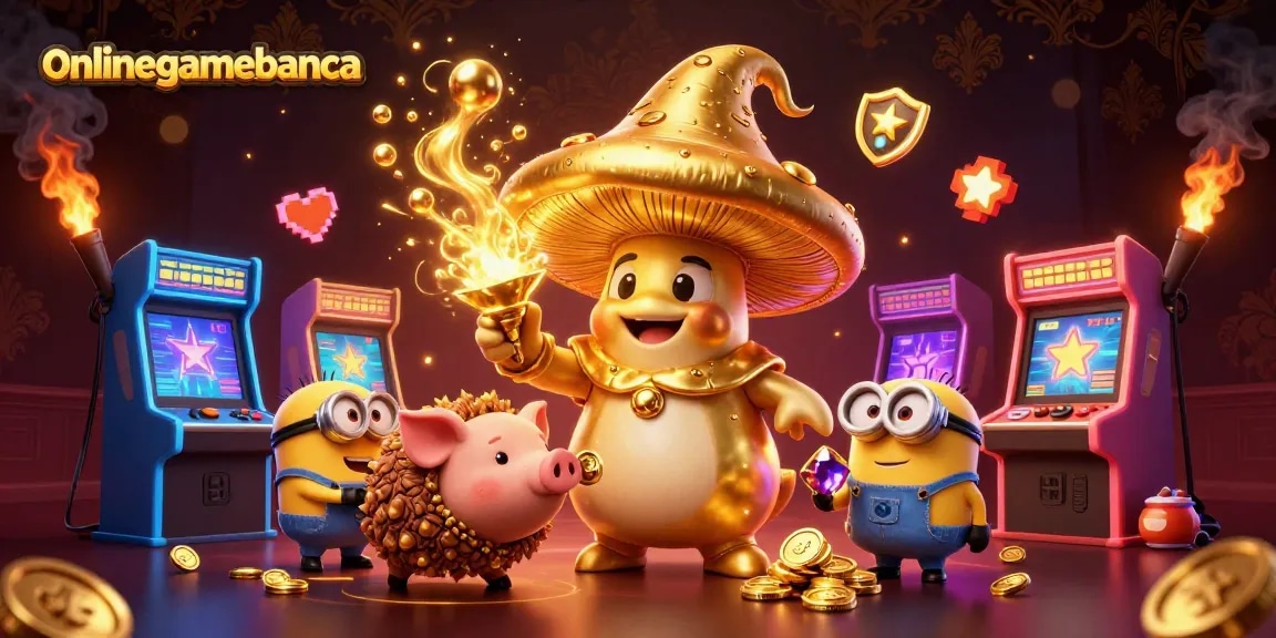 Engage in thrilling gameplay at onlinegamebanca with vibrant casino elements and magical treasures.