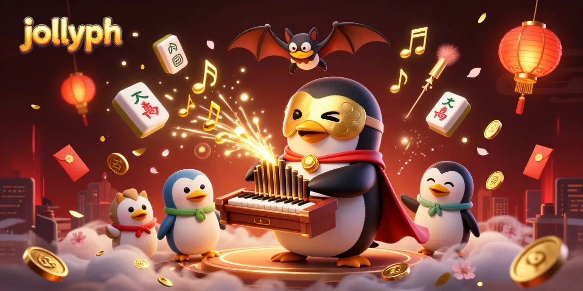 Experience thrilling wins with jollyph on this vibrant casino scene filled with gold coins and gaming excitement.