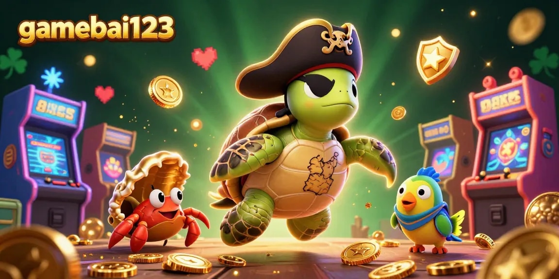 Experience thrilling gameplay at gamebai123 with vibrant casino scenes featuring 3D animated characters.