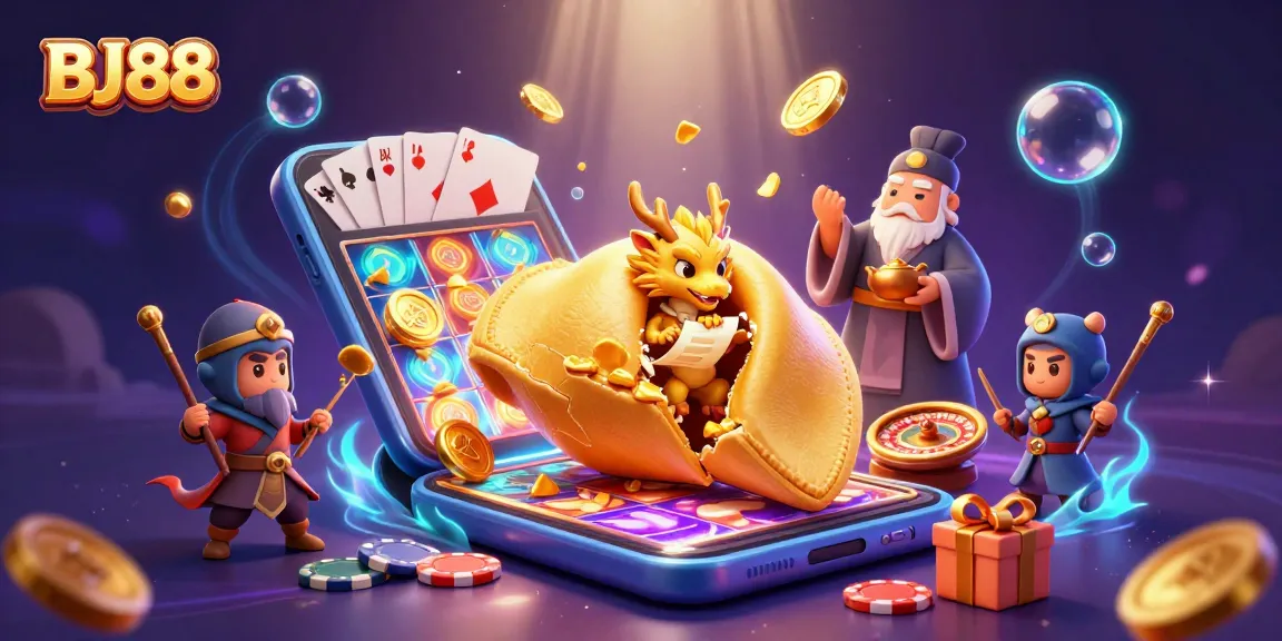 Engage in thrilling gameplay at BJ88 with 3D characters and vibrant casino elements.