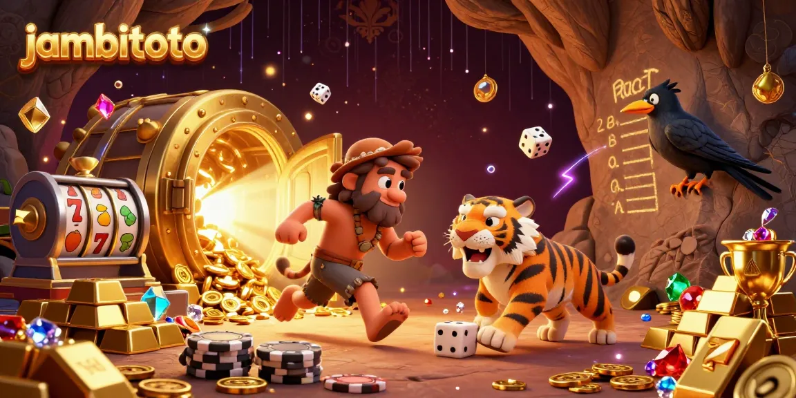 Experience exciting gaming at jambitoto with a vibrant casino scene featuring dynamic slot elements.