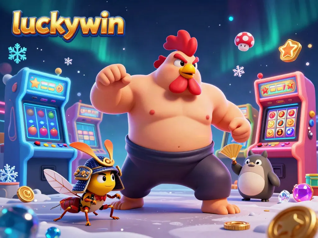 Experience the excitement of luckywin with dynamic characters in a colorful casino environment.