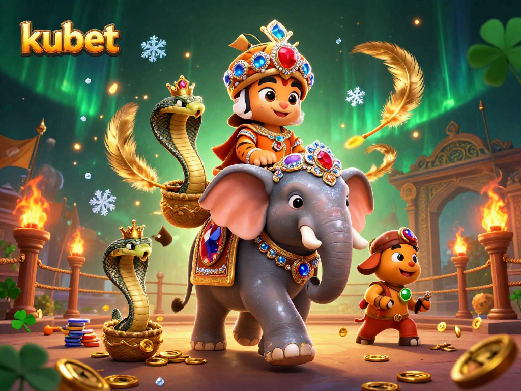 Experience thrilling moments on kubet with our vibrant casino illustration featuring dynamic characters and game elements.