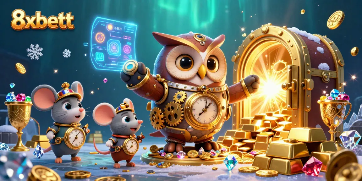 Engage in an enchanting gaming world with 8xbett's dynamic casino scene filled with treasures.