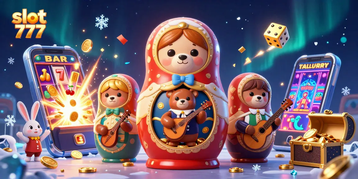 Experience thrilling slot 777 gameplay with exciting bears and jackpot elements in this vibrant scene.