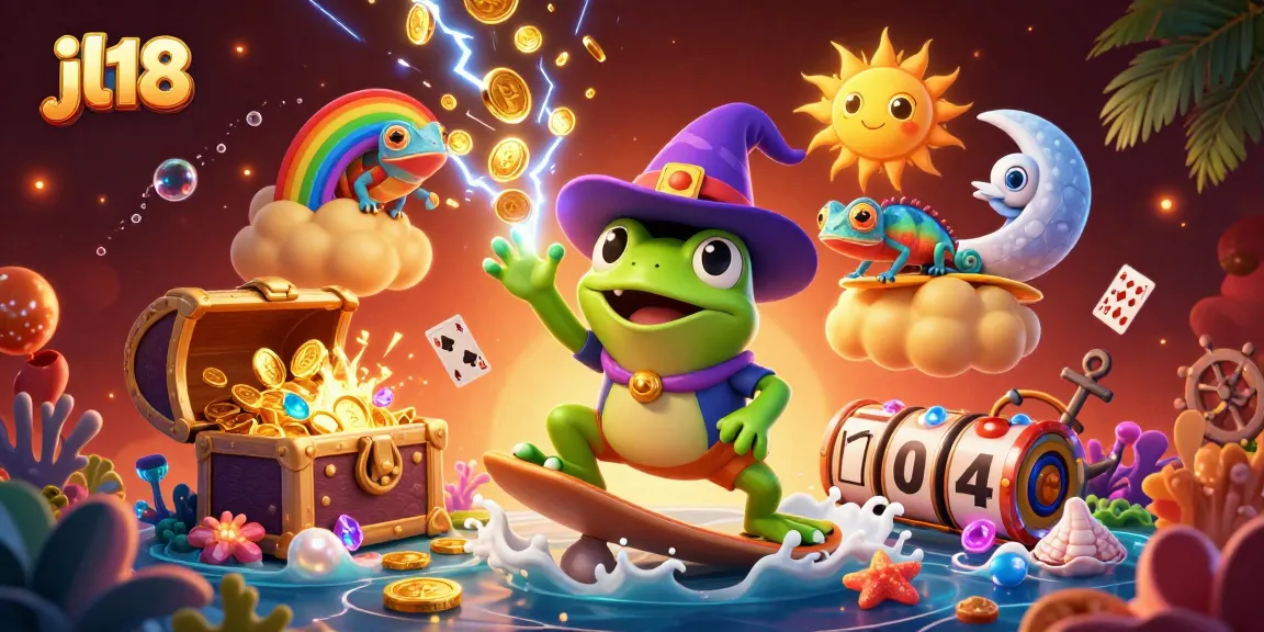 Engage with the thrilling jl18 casino experience featuring vibrant characters and gambling elements.