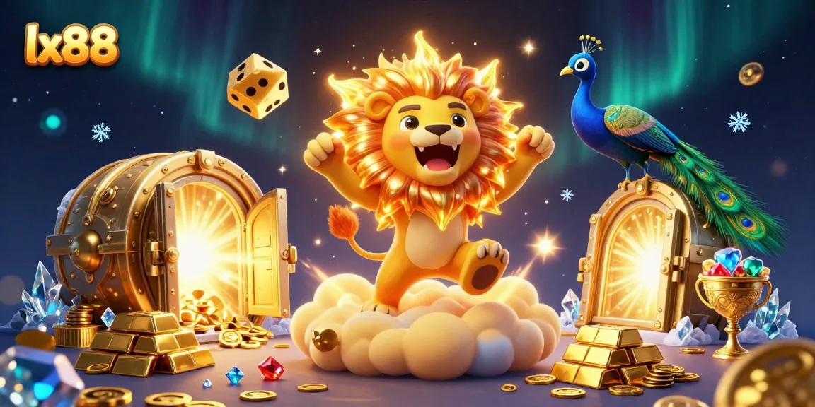 Experience the thrilling casino adventure at lx88 with vibrant characters and dazzling game elements.