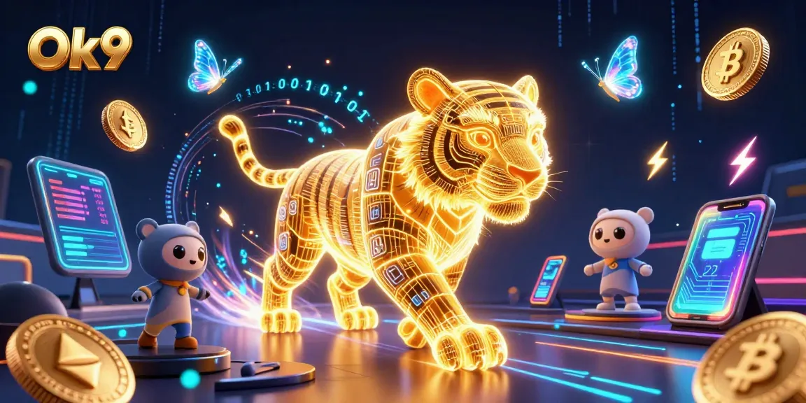Play thrilling games at Ok9 and embrace the vibrant casino atmosphere with exciting crypto elements.