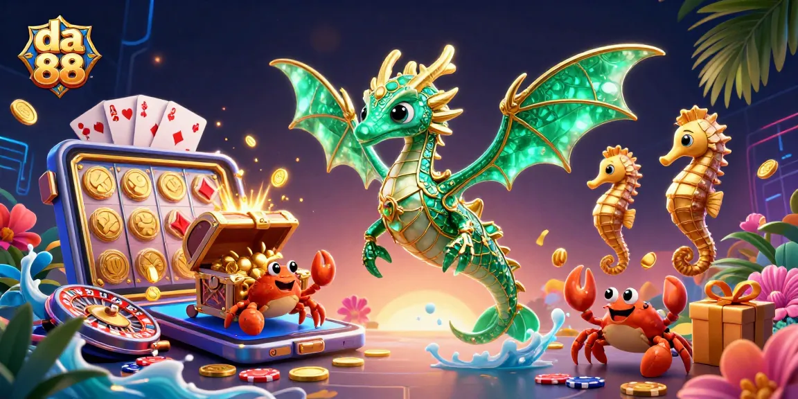 Experience the excitement of da 88 with vibrant slot reels, colorful coins, and engaging gameplay elements seamlessly integrated.