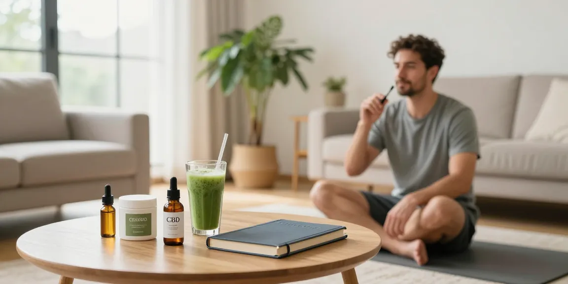 Explore premium thc vape uk products in a serene wellness setting with CBD oil and organic elements for relaxation.