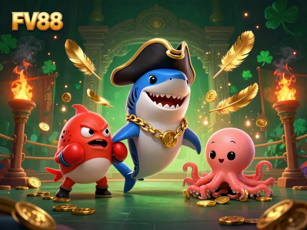 Engage with FV88 and explore thrilling casino adventures featuring unique characters and vibrant elements.