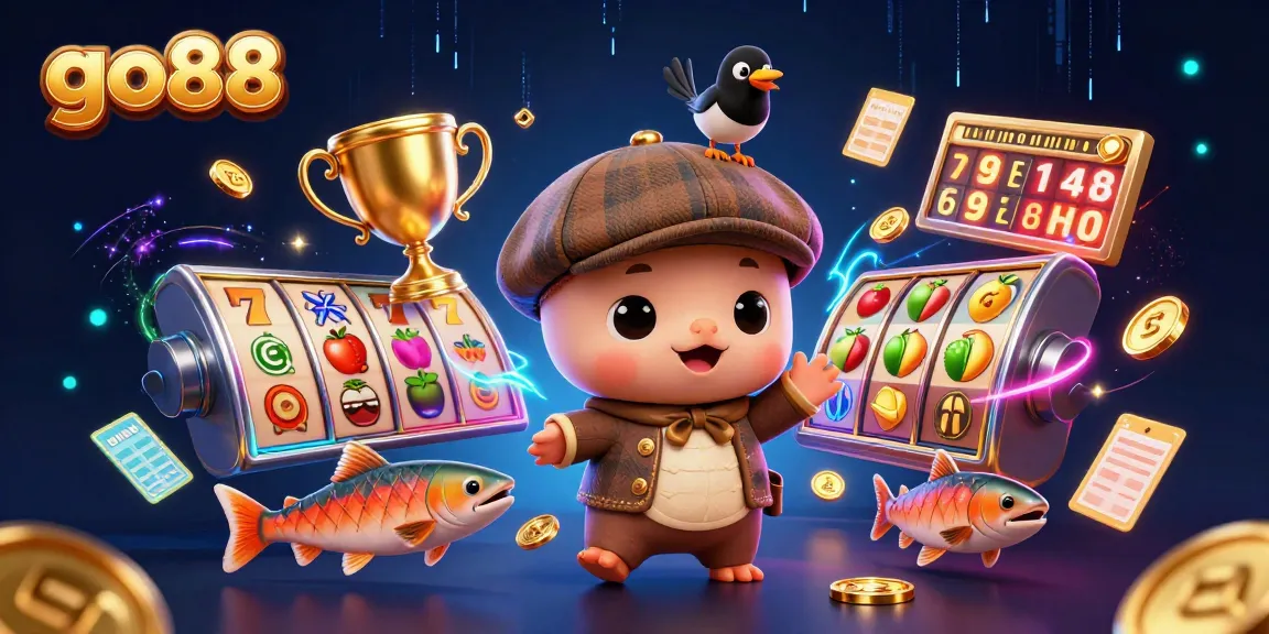Win big at go88 with vibrant 3D characters celebrating casino gaming excitement!