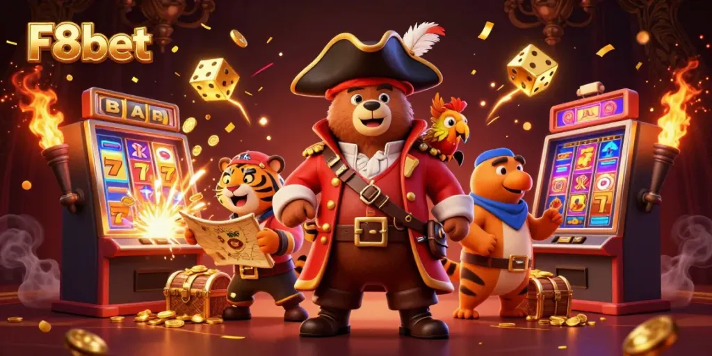 Play exciting games at F8bet with thrilling 3D adventures featuring vibrant casino elements.
