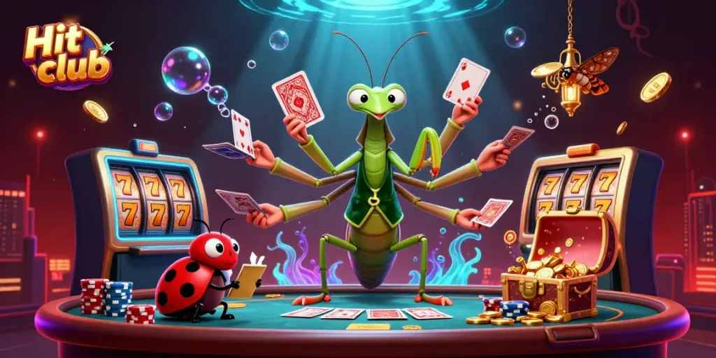 Experience thrilling gameplay at Hit club with a vibrant 3D casino scene showcasing excitement and luxury.