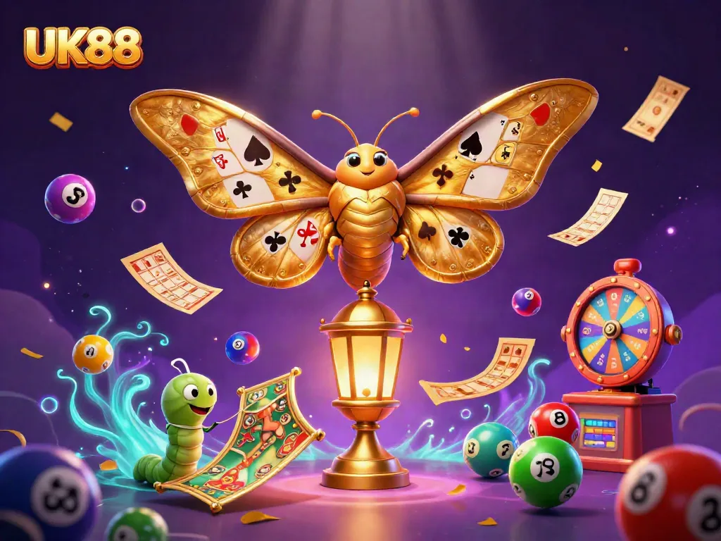 Experience thrilling gameplay at UK88 with vibrant scenes of dynamic casino activities and engaging characters.