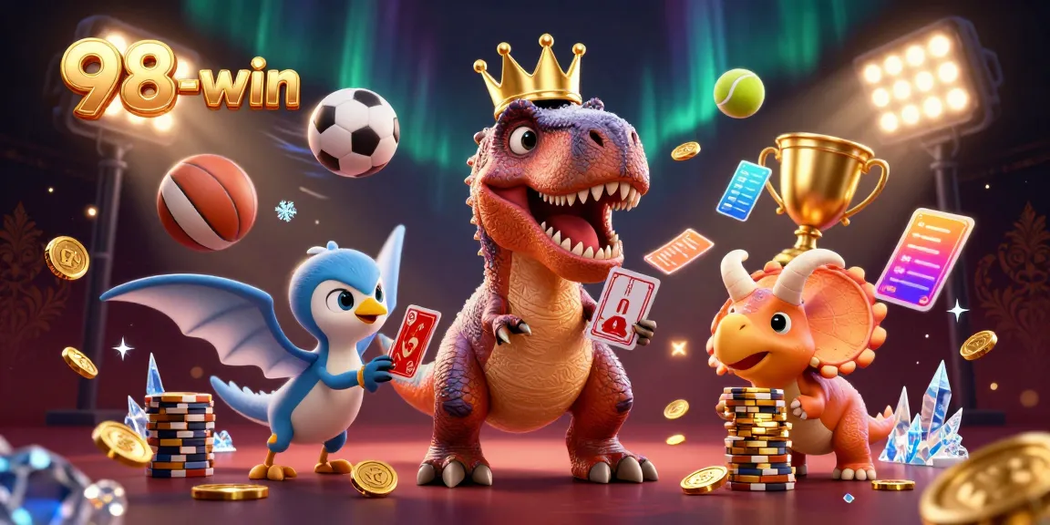 Engage in thrilling gaming moments at 98-win with unique characters and dynamic elements.
