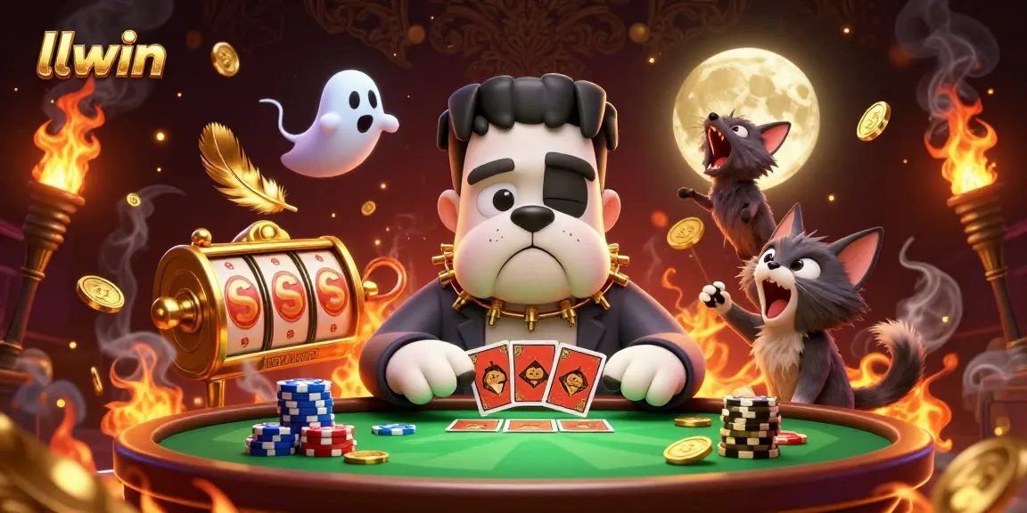Experience exciting gameplay with llwin while interacting with lively characters in a dynamic gambling scene.