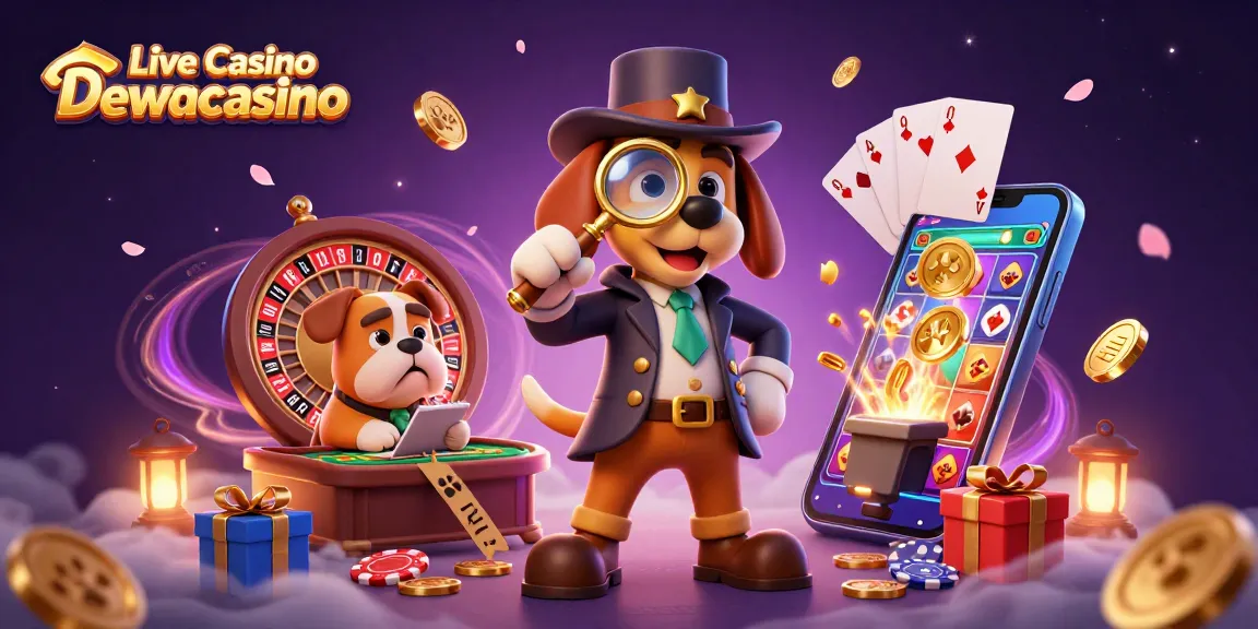 Experience the thrilling Live Casino Dewacasino with dealers and vibrant games in a dynamic scene.