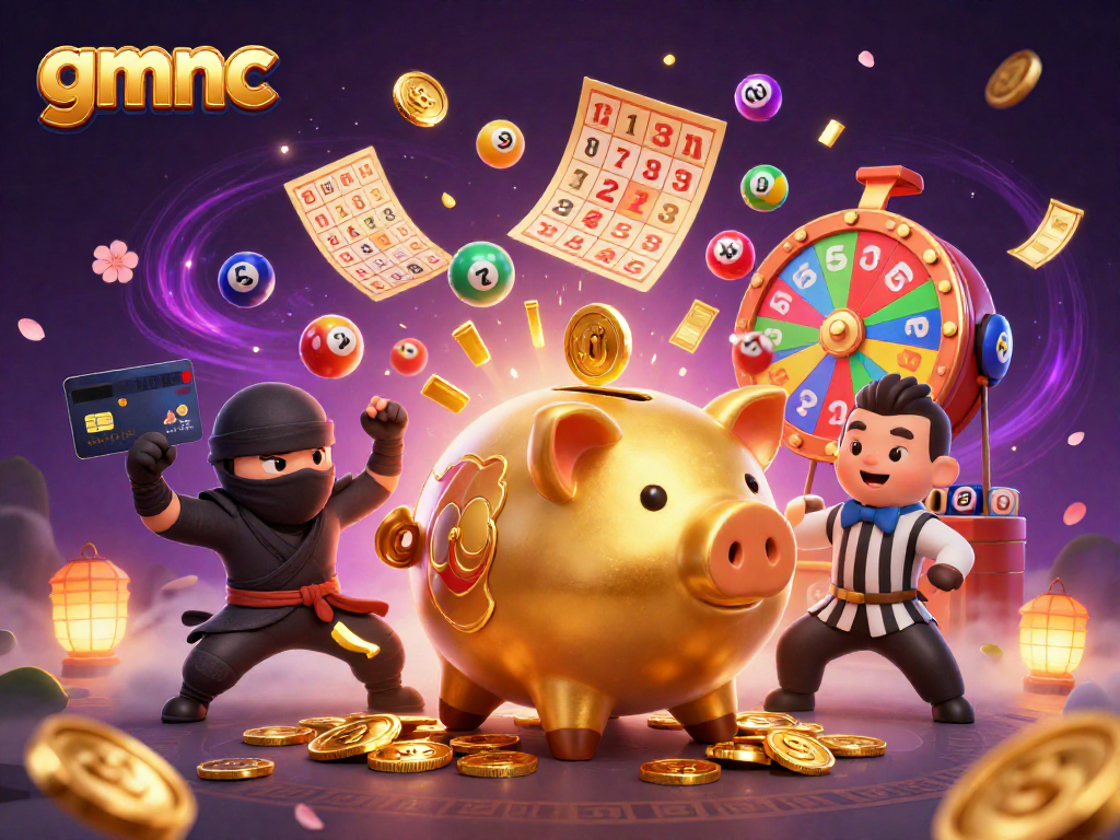 Experience exciting gameplay with gmnc featuring a dynamic sumo wrestler amidst vibrant casino elements.
