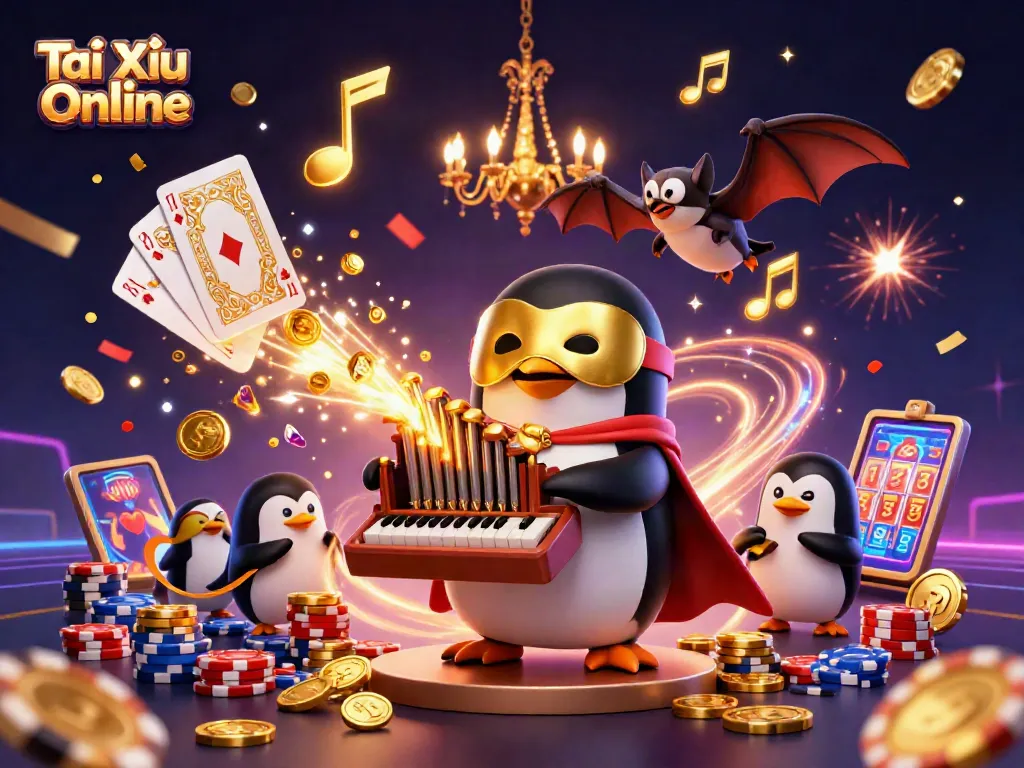 Tài Xỉu Online engages players with colorful casino elements, showcasing vibrant gameplay features.
