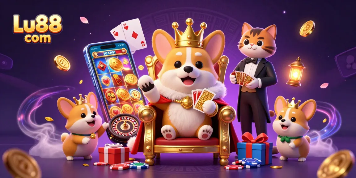 Experience vibrant winnings at Lu88 com with royal corgis, card games, and thrilling slots.