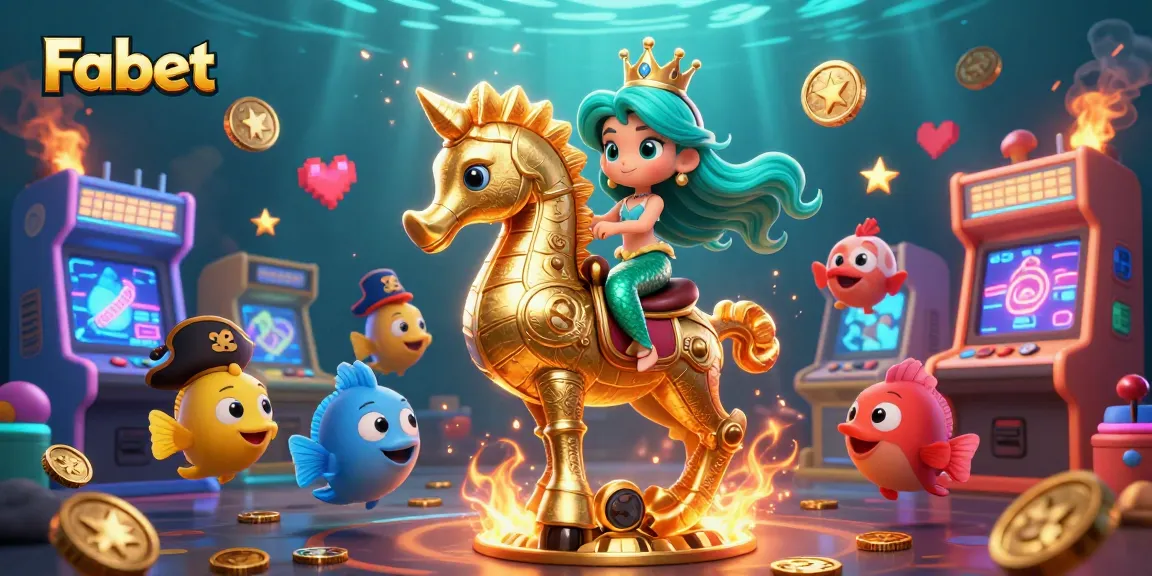 Experience Fabet in a vibrant, underwater gaming adventure with enchanting characters and dynamic casino elements.