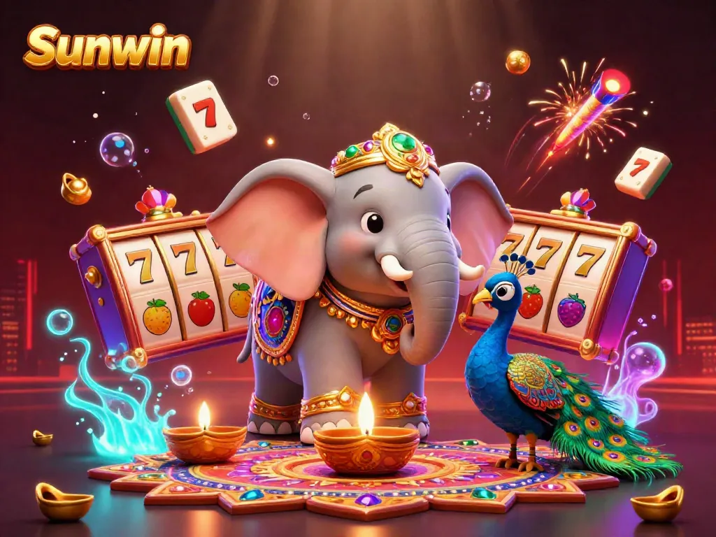 Experience thrilling gameplay at Sunwin with vibrant casino elements and a rich cultural theme.