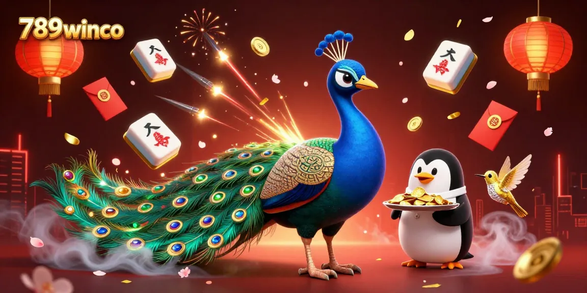 Engage with thrill on 789winco, a vibrant scene of casino excitement with characters and festive elements.