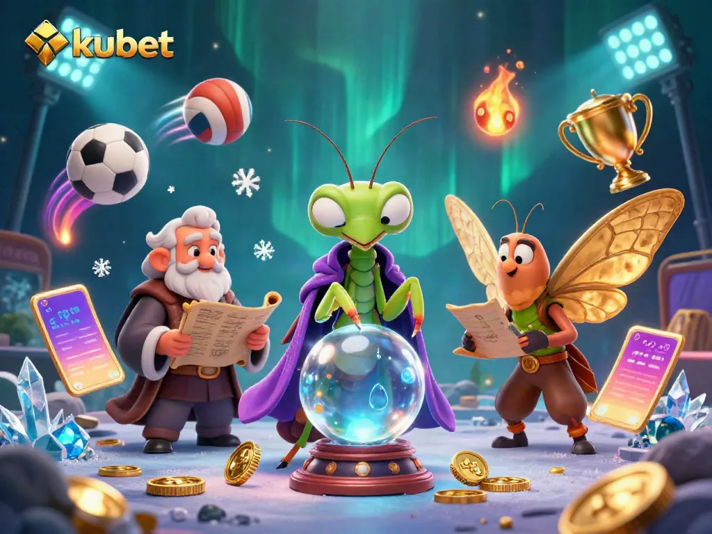 Engage in thrilling kubet betting with a vibrant scene of characters and dynamic game elements.