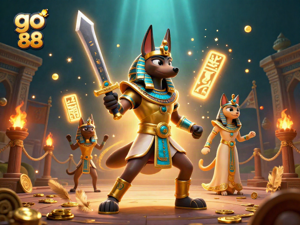 Tham gia vào trò chơi go 88 với Anubis và Bastet trong trận chiến giải trí sôi động.