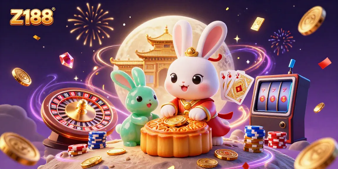 Experience Z188's vibrant casino world with 3D cartoon characters and rich gambling elements.