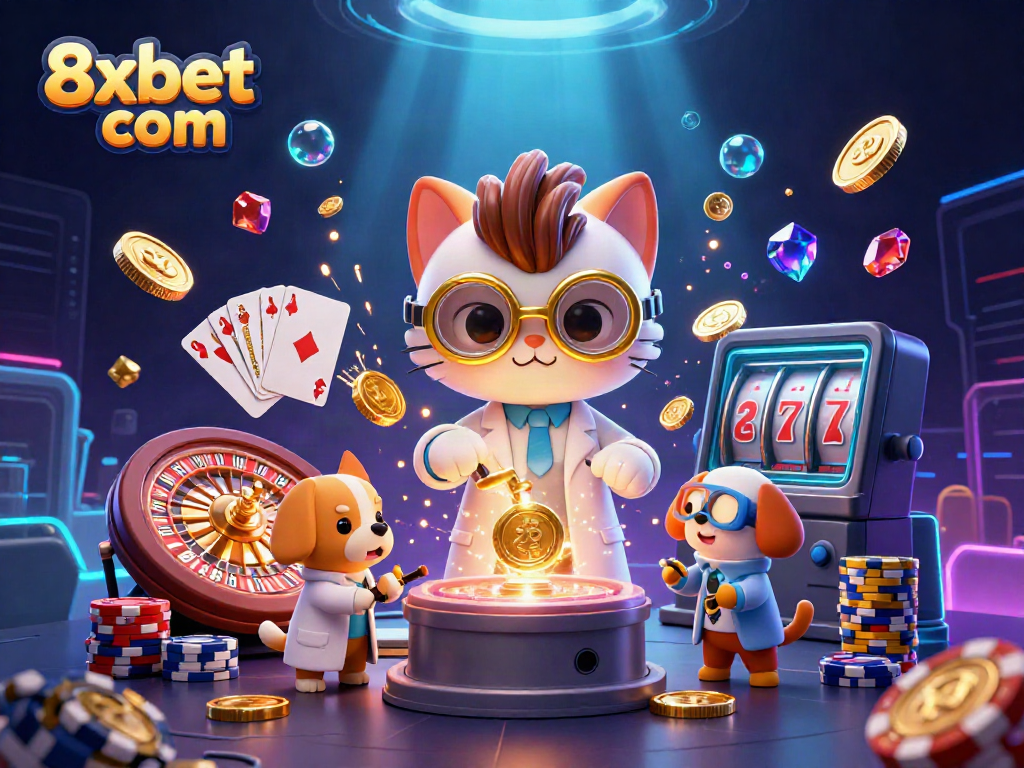 Engage with 8xbet com in an exhilarating casino adventure filled with sparks and vibrant gaming elements.