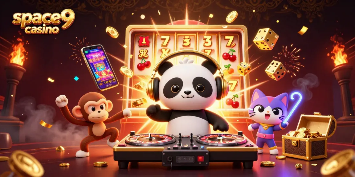 Experience the excitement at space9 casino with vibrant characters and a jackpot explosion of games.